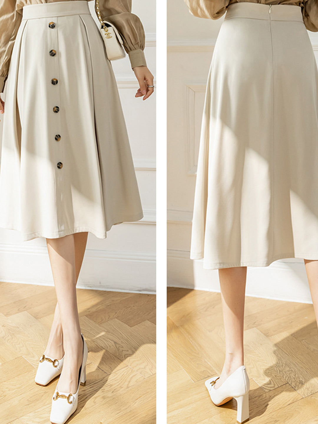 Persora™ | High Waist A-line Skirt