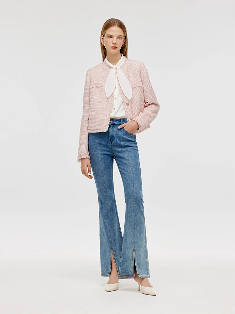Persora™ | Collarless Crop Jacket