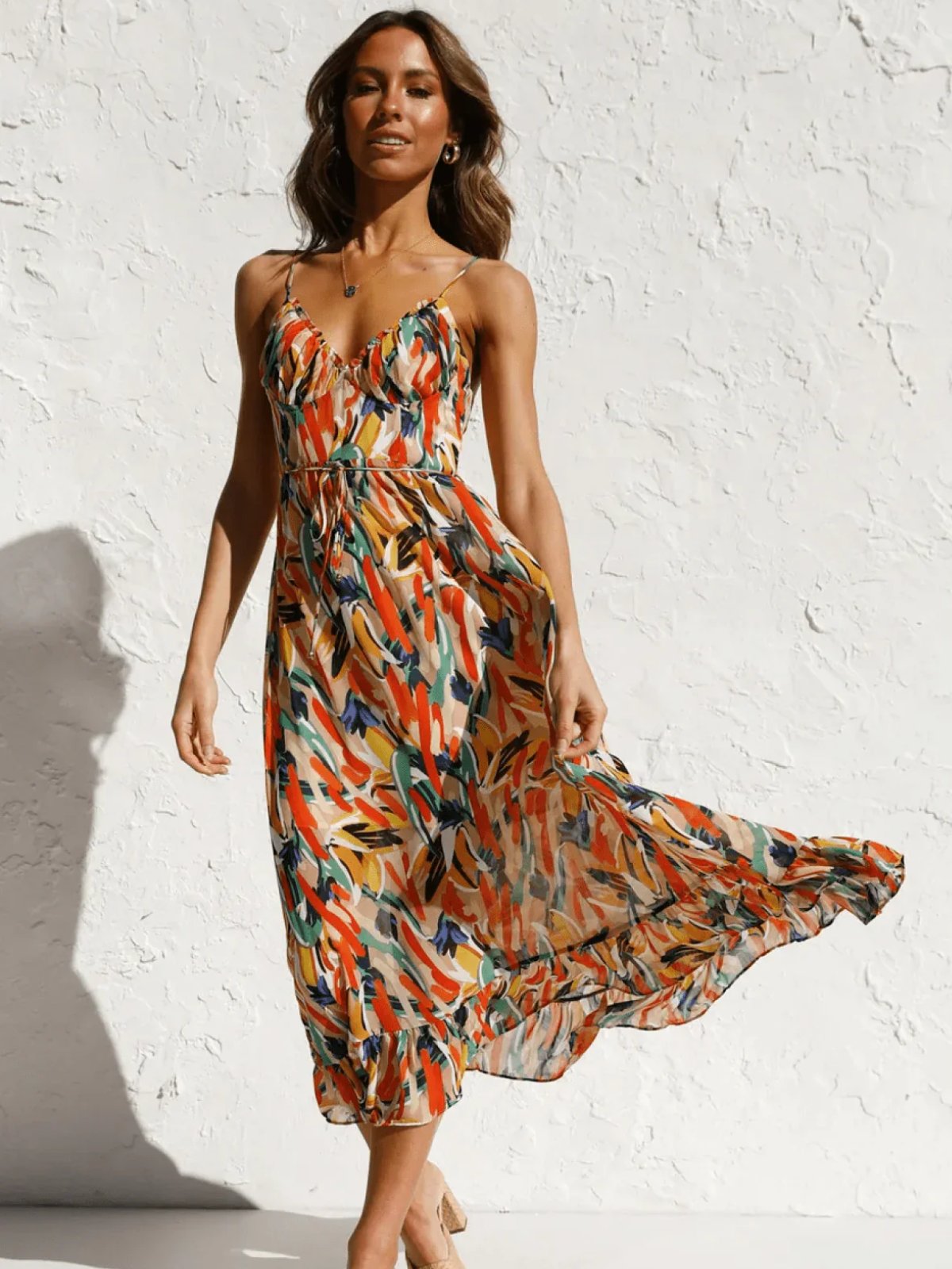 Persora™ | Vibrant Bliss Midi Dress