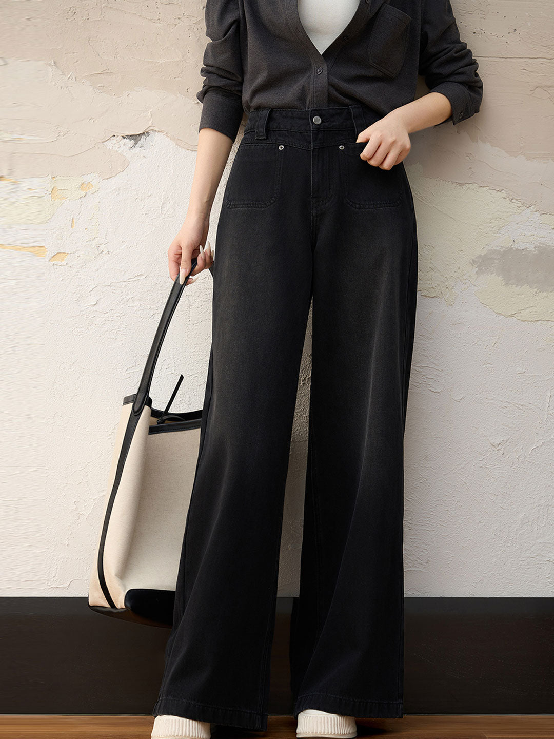 Persora™ | Vintage High Waist Wide Jeans