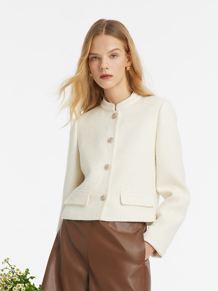 Persora™ | Wool Blend Single-Breasted Jacket