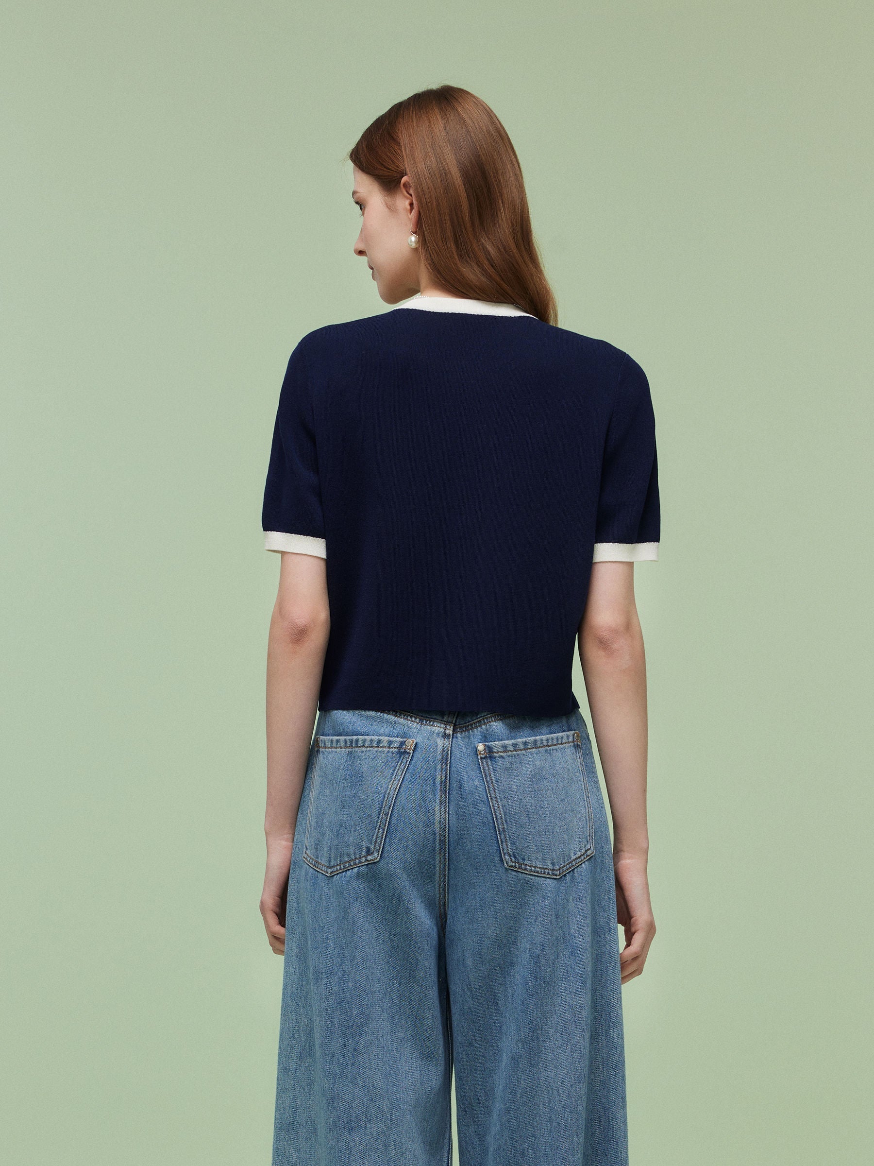 Persora™ | Contrast Trim Cardigan