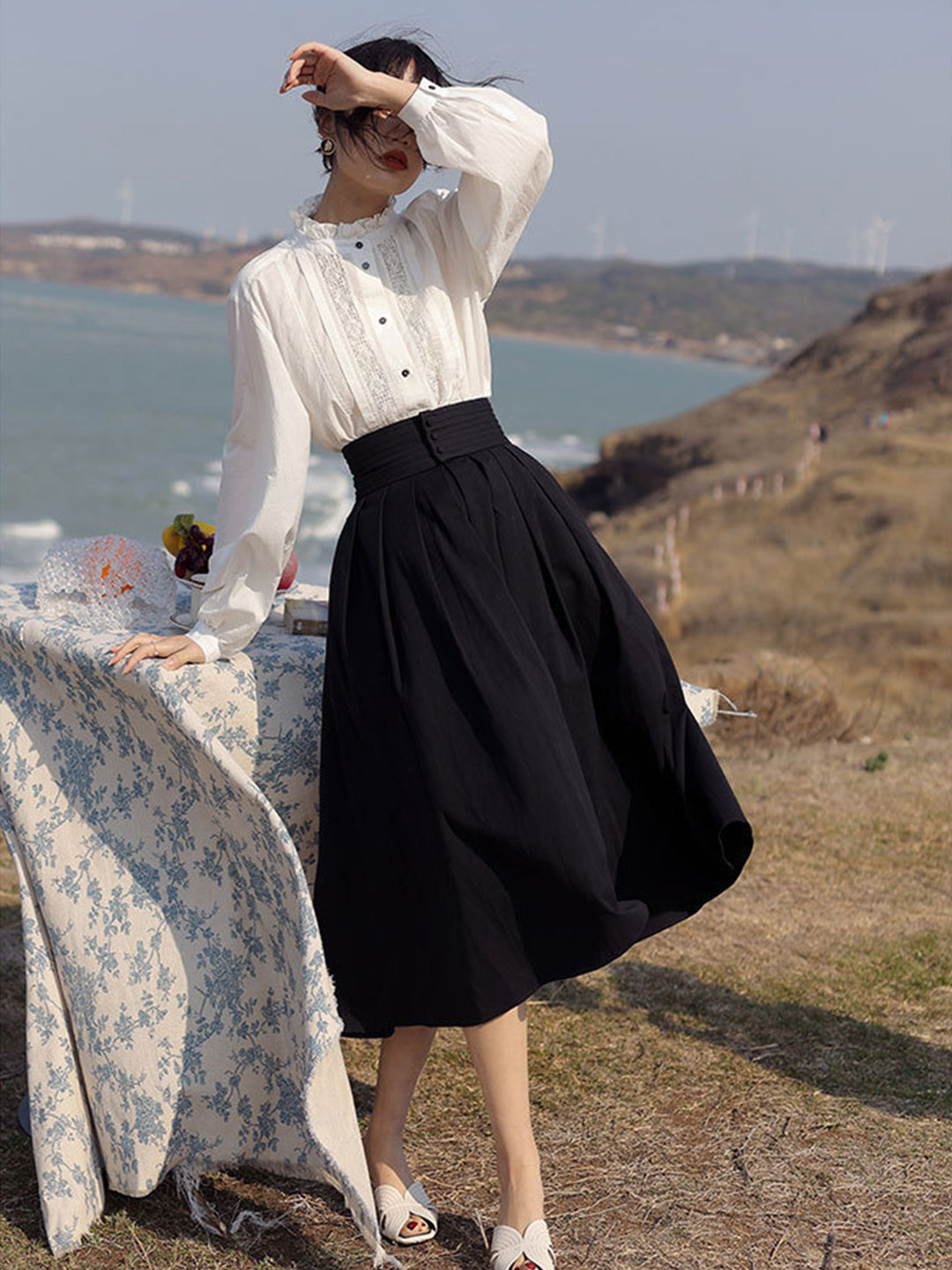Persora™ | Elegant High waist a-line skirt