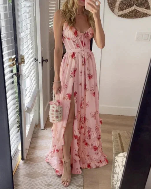 Persora™ | Romantic Floral Maxi Dress