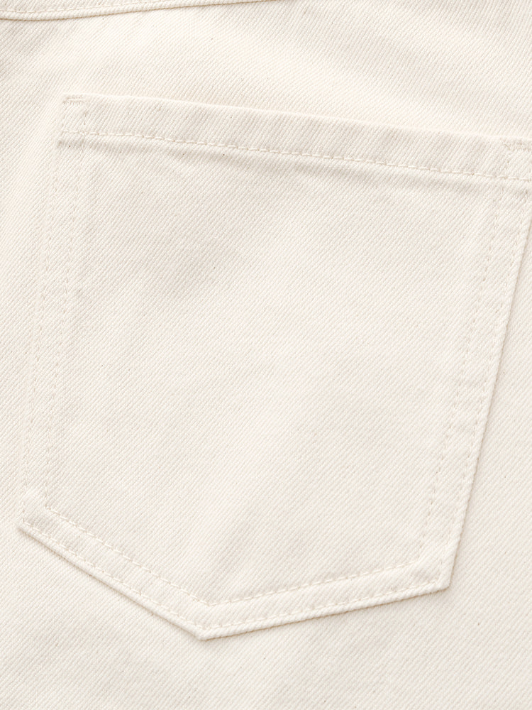 Persora™ | Cotton Denim Slit Skirt