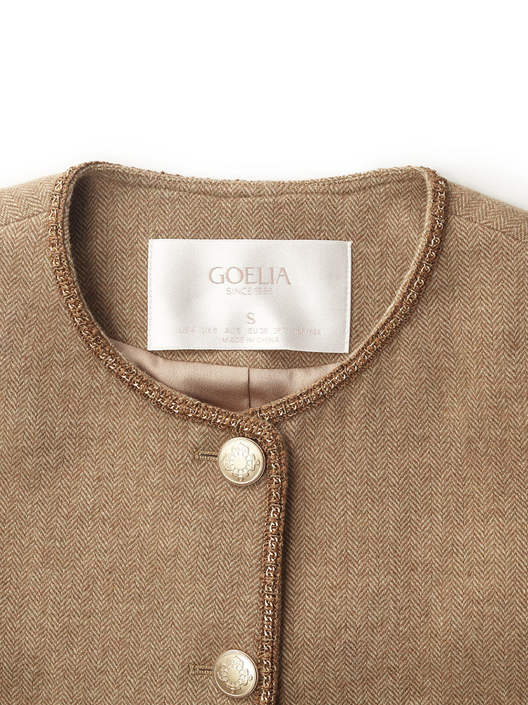Persora™ | Wool Round Neck Jacket