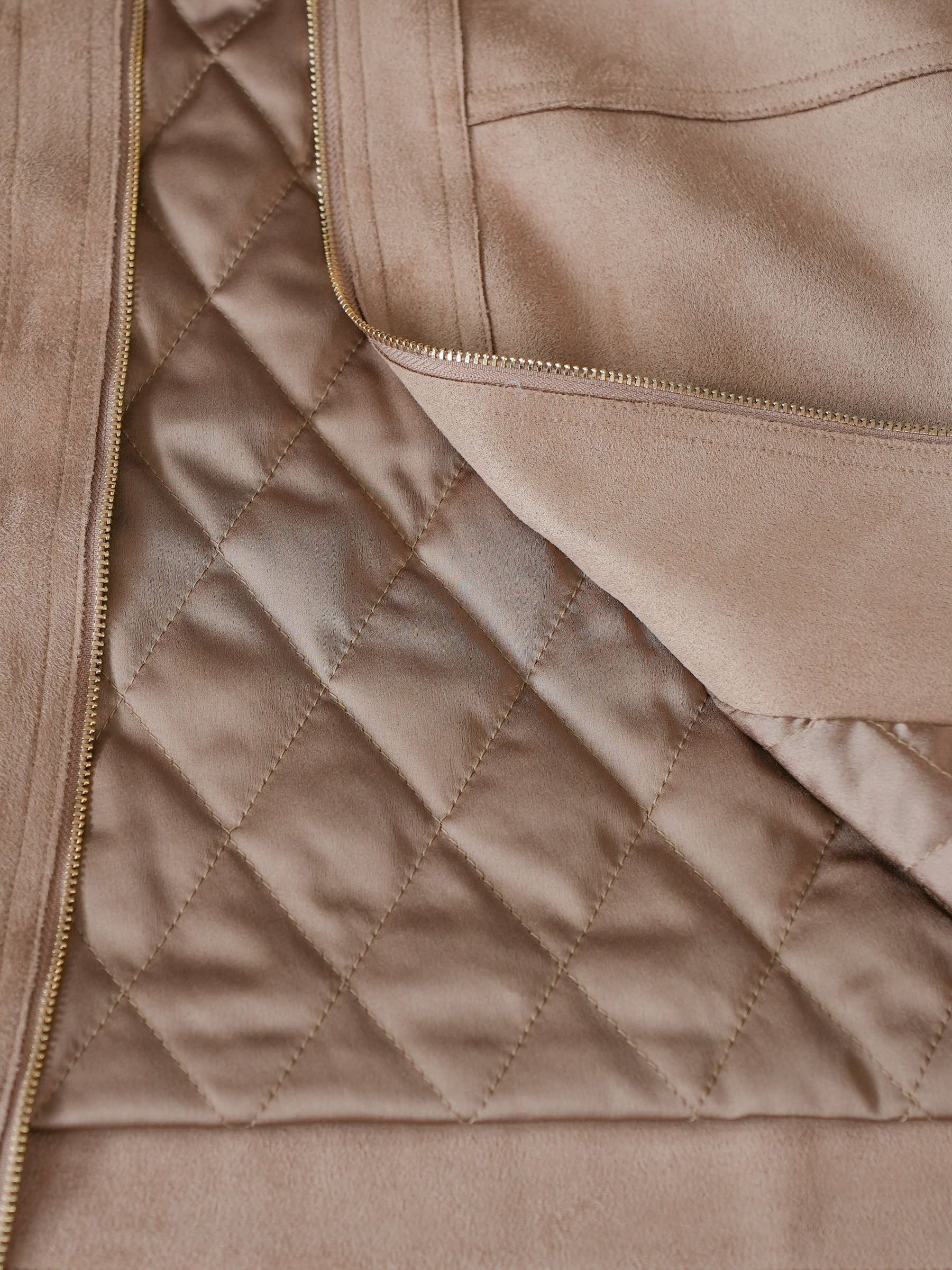 Persora™ | Suede Zip-Up Crop Jacket