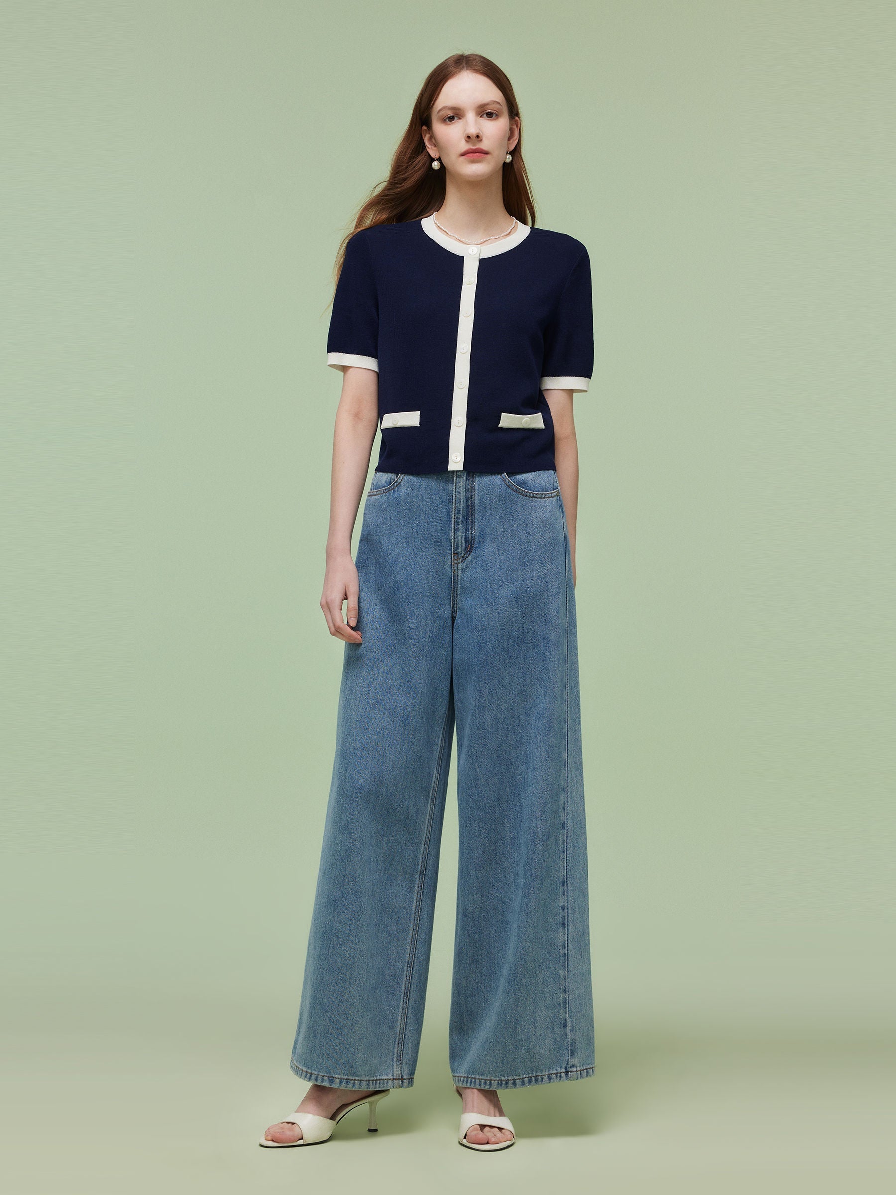 Persora™ | Contrast Trim Cardigan