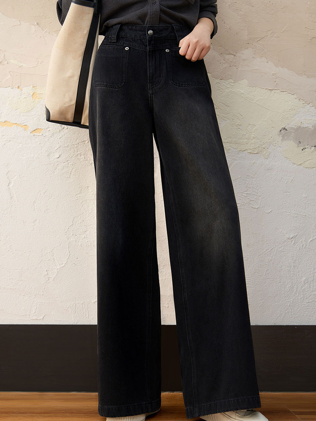Persora™ | Vintage High Waist Wide Jeans