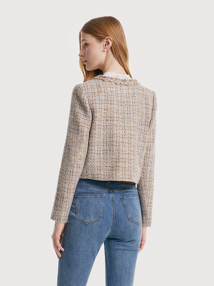 Persora™ | Frayed Crop Jacket