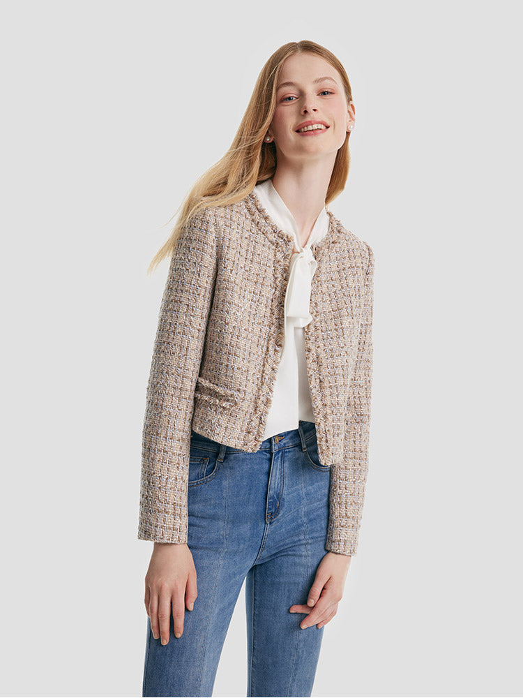 Persora™ | Frayed Crop Jacket