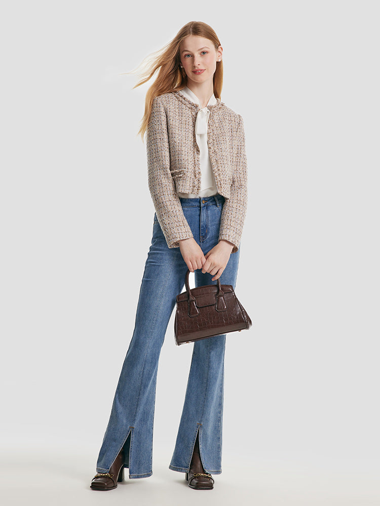 Persora™ | Frayed Crop Jacket