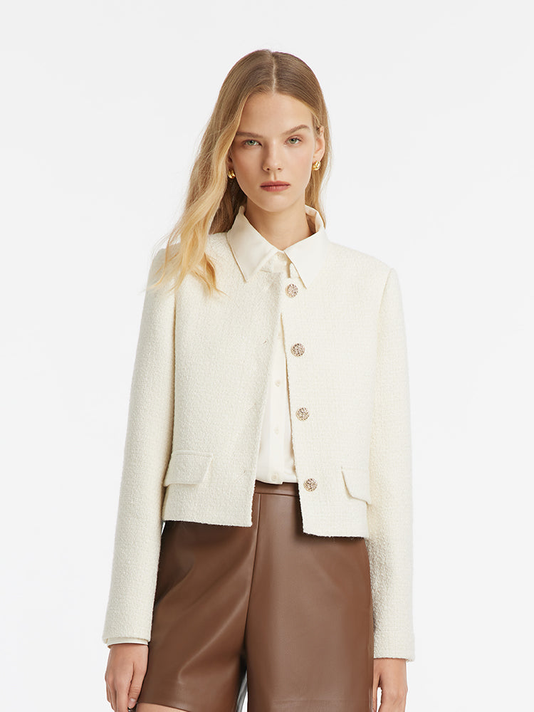 Persora™ | Wool Blend Single-Breasted Jacket