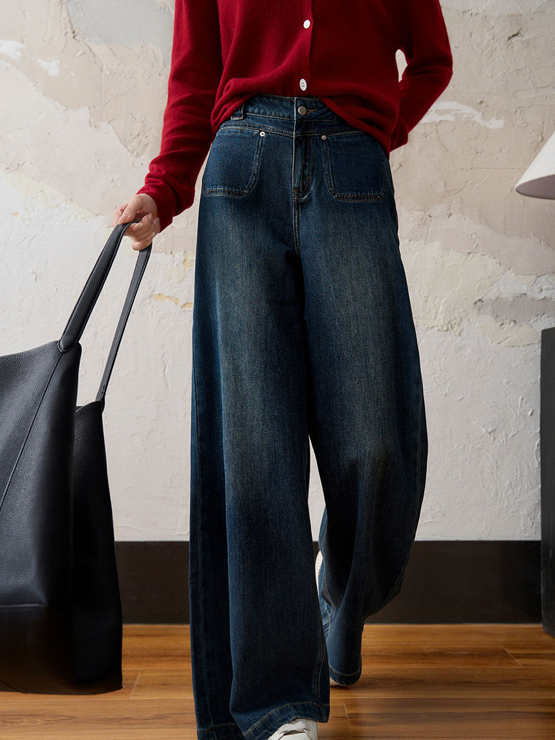 Persora™ | Vintage High Waist Wide Jeans