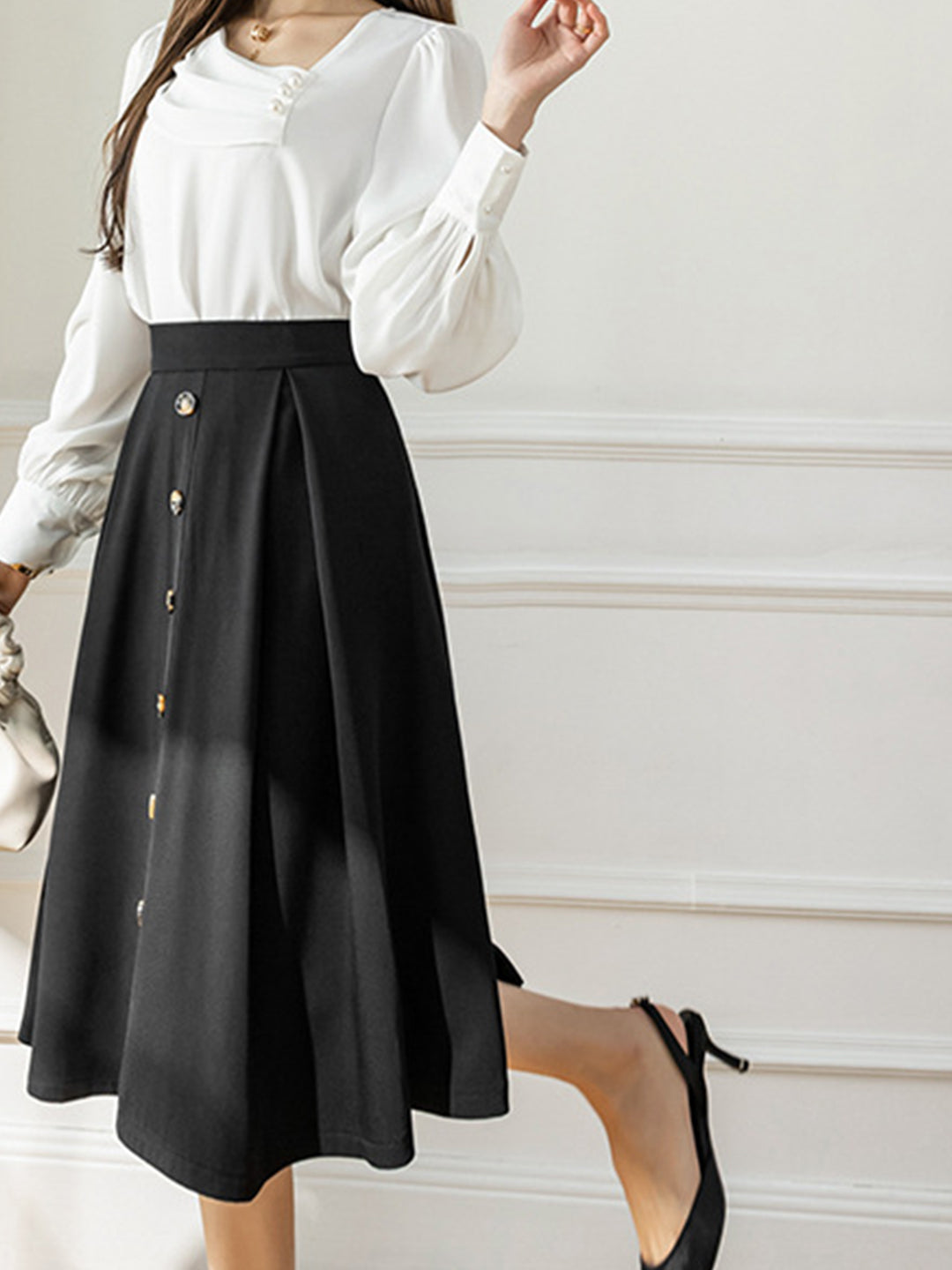 Persora™ | High Waist A-line Skirt