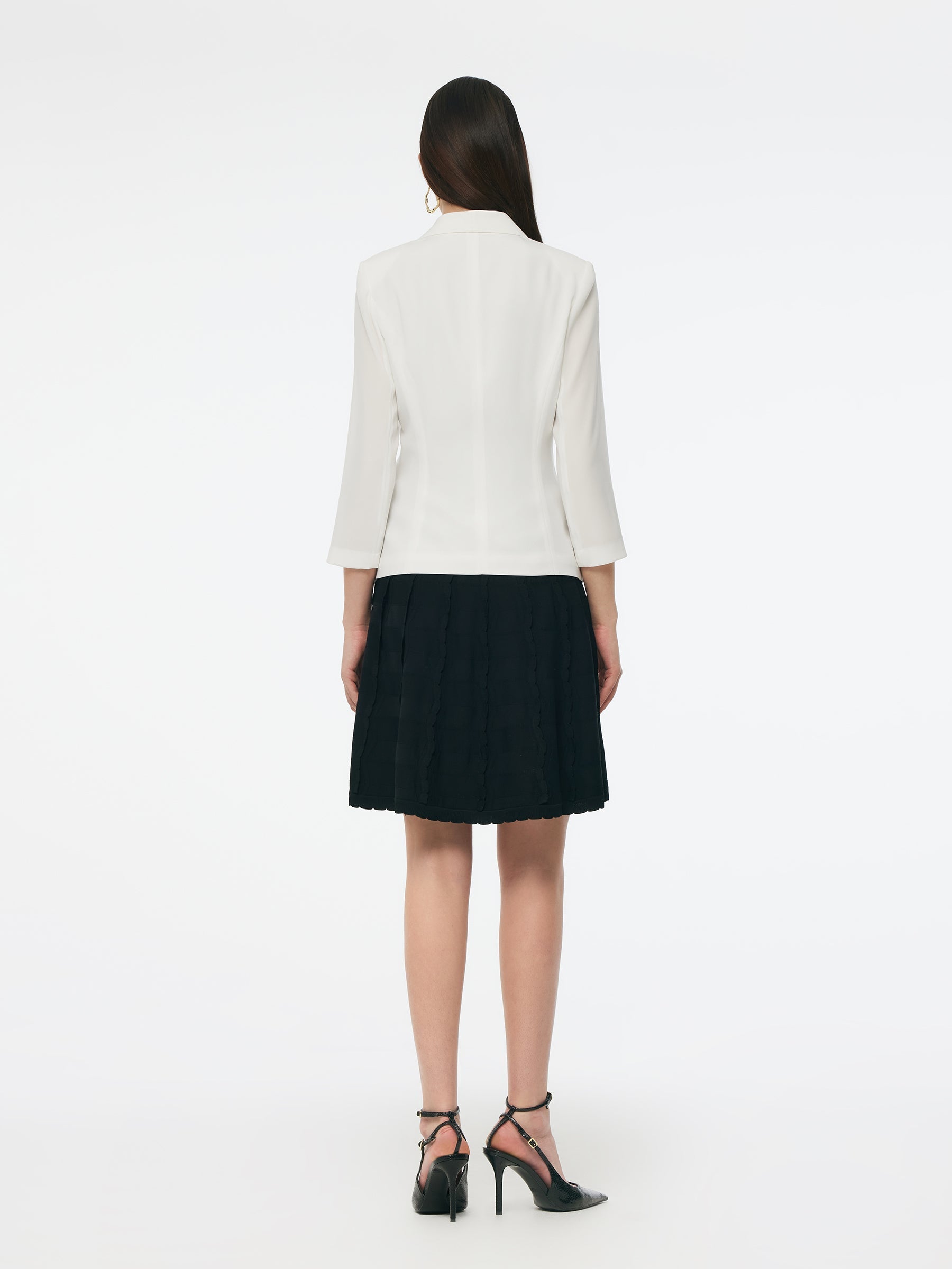 Persora™ | Triacetate Blend Gathered Waist Blazer
