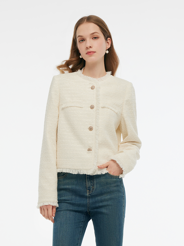 Persora™ | Collarless Crop Jacket