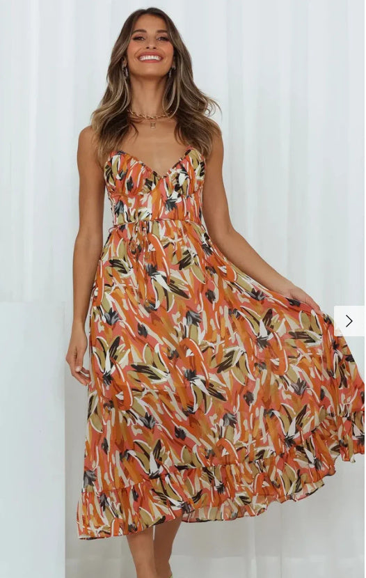 Persora™ | Vibrant Bliss Midi Dress
