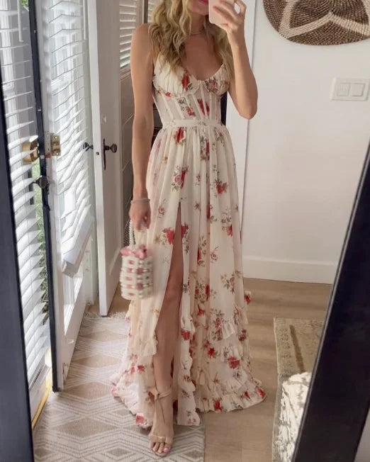 Persora™ | Romantic Floral Maxi Dress