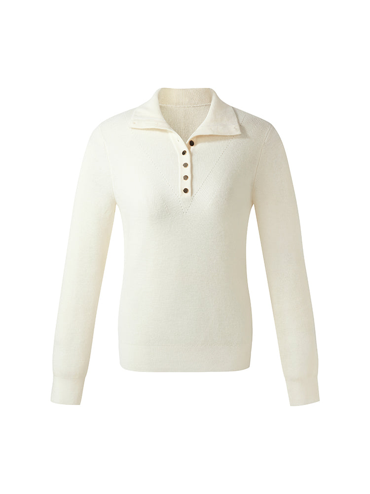 Persora™ | Half Button Turtleneck Sweater