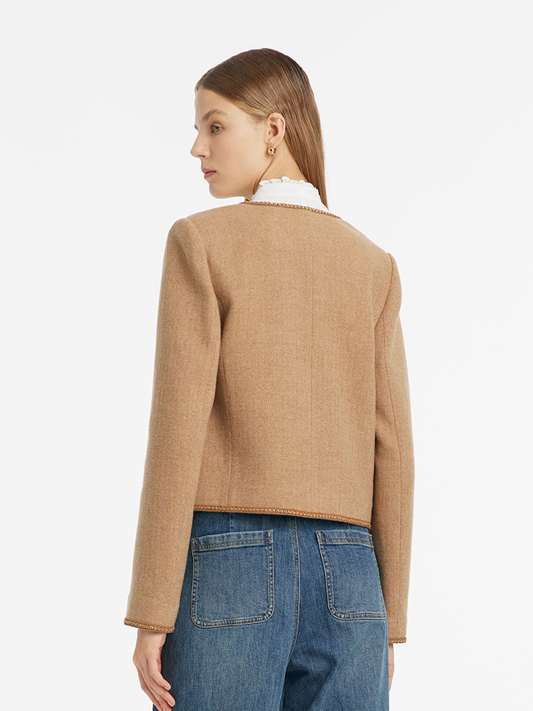 Persora™ | Wool Round Neck Jacket