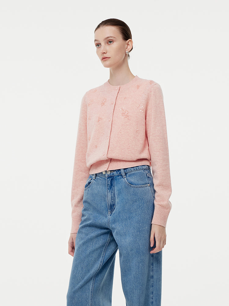 Persora™ | Floral Beaded Women Cardigan