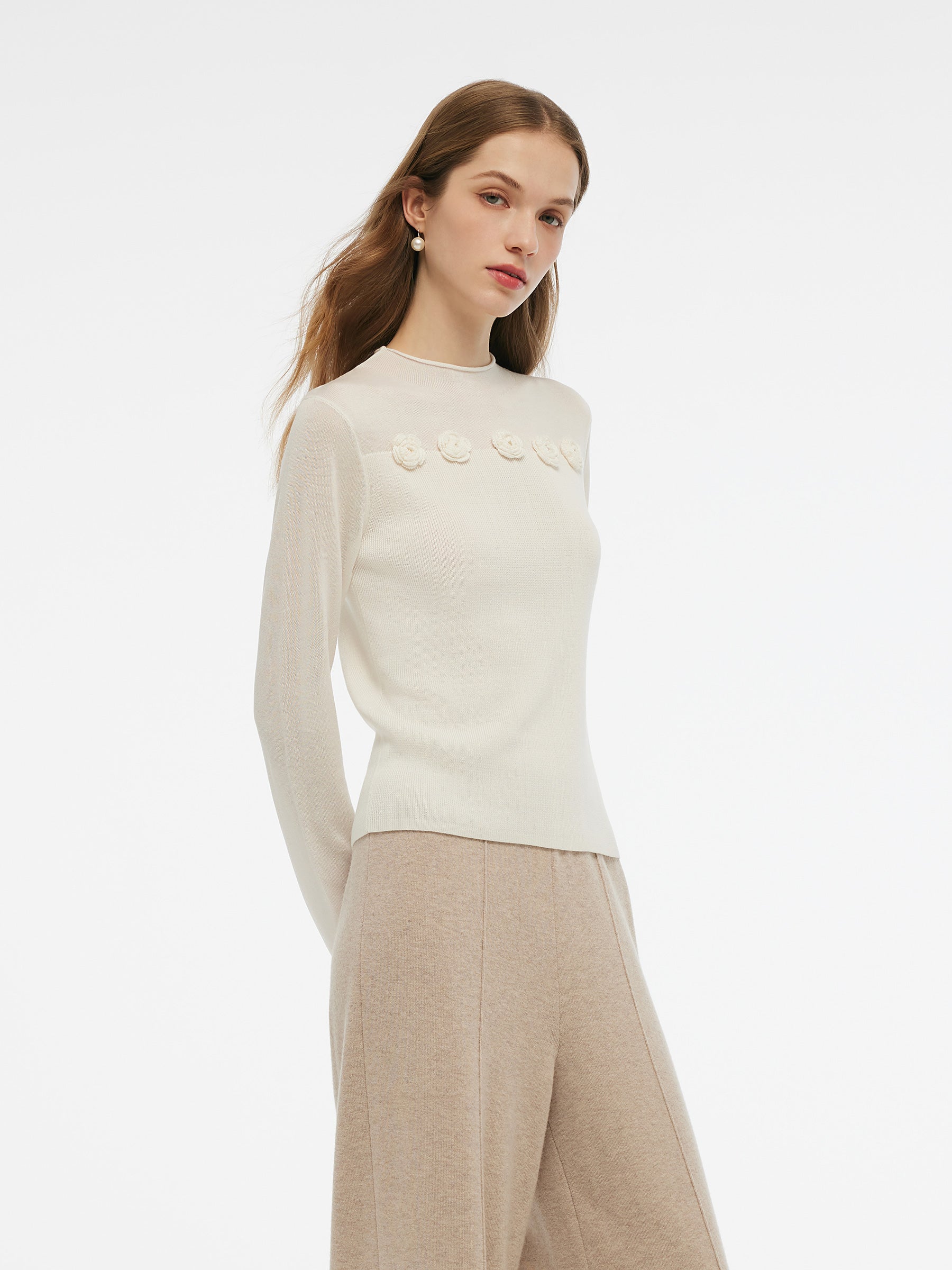 Persora™ | Flower Knit Top