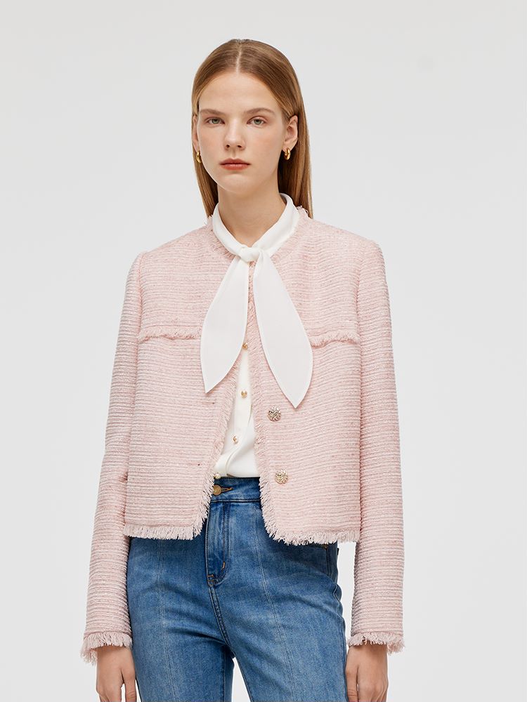Persora™ | Collarless Crop Jacket