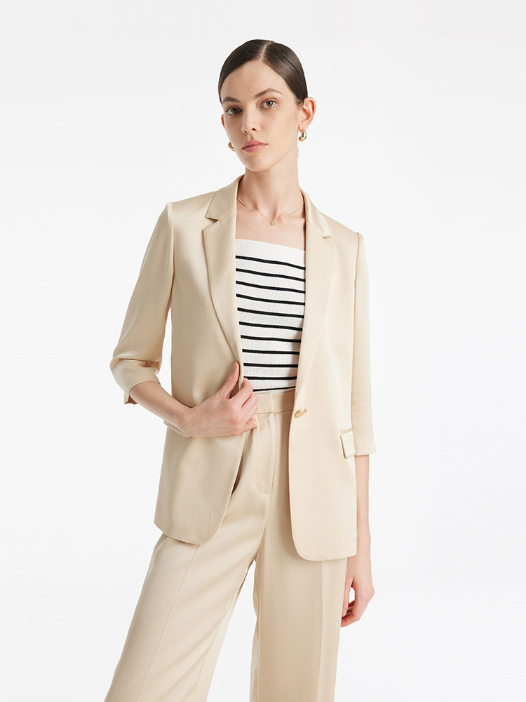 Persora™ | Acetate One Button Blazer