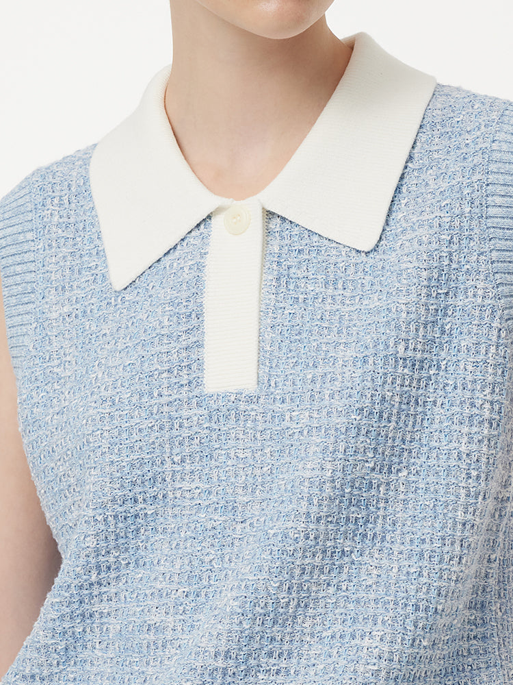 Persora™ | Knit Polo Tank Top