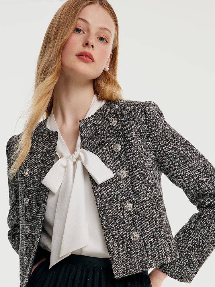 Persora™ | Double-Breasted Crop Jacket