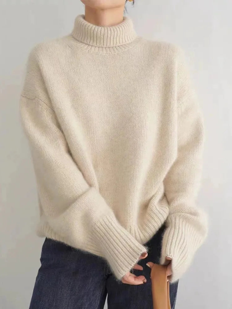 Persora™ | Chic Cashmere Turtleneck Sweater