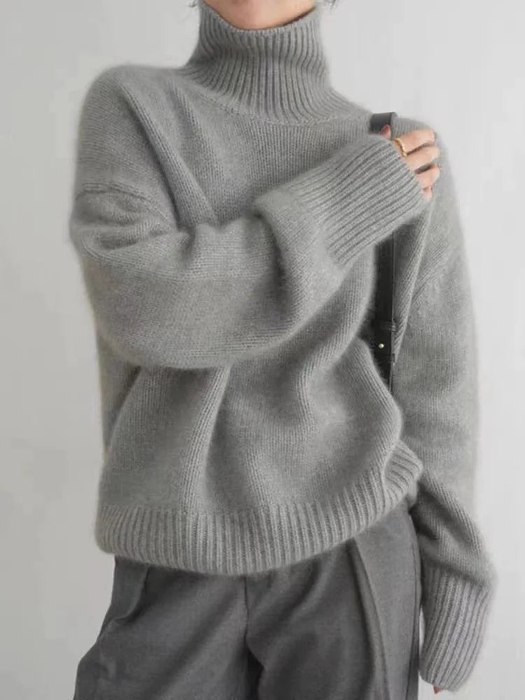 Persora™ | Chic Cashmere Turtleneck Sweater