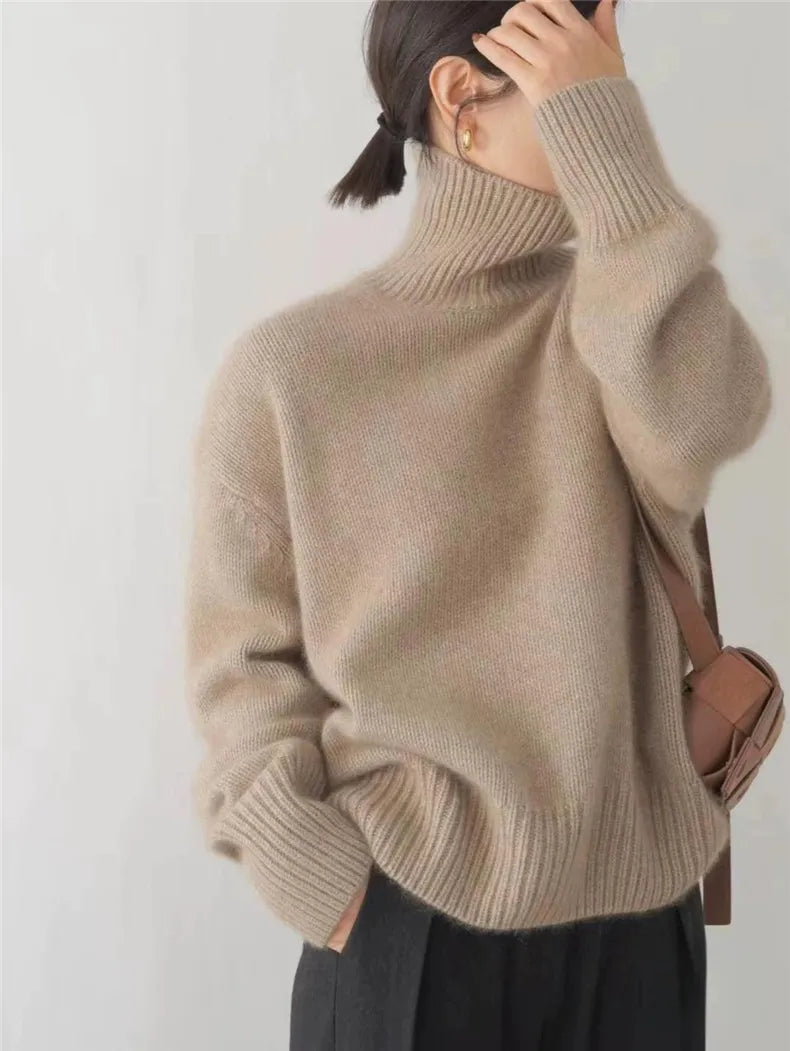Persora™ | Chic Cashmere Turtleneck Sweater
