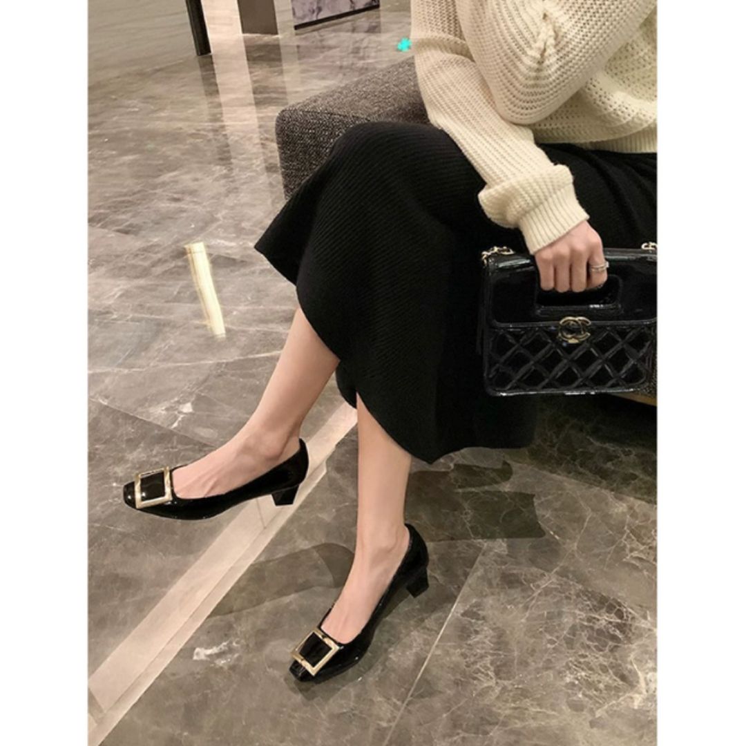 Persora™ | Elegant Mid-Heel Sandals with Square Toe