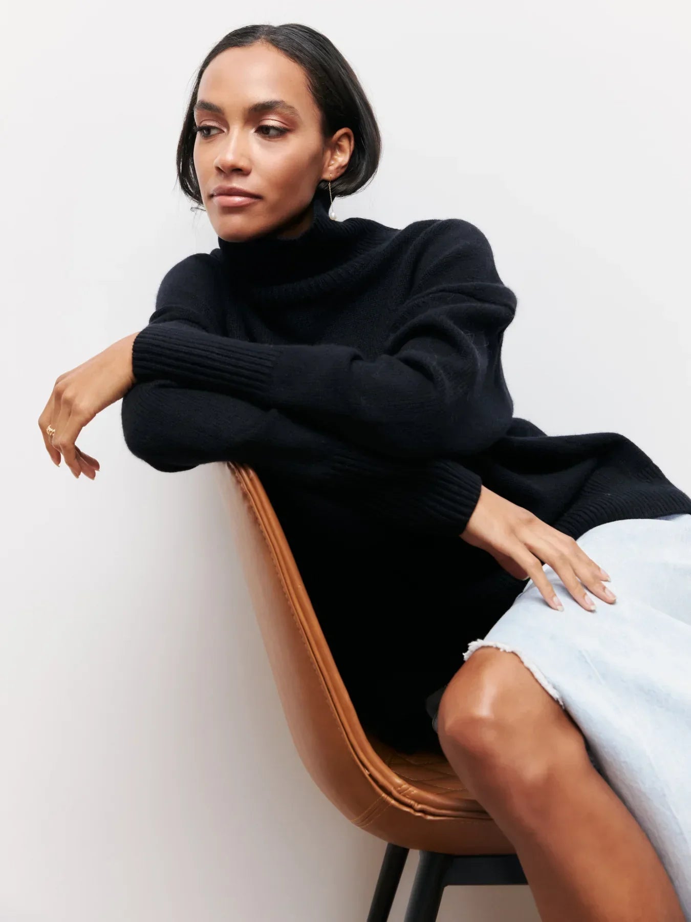 Persora™ | Relaxed Turtleneck Knit Sweater