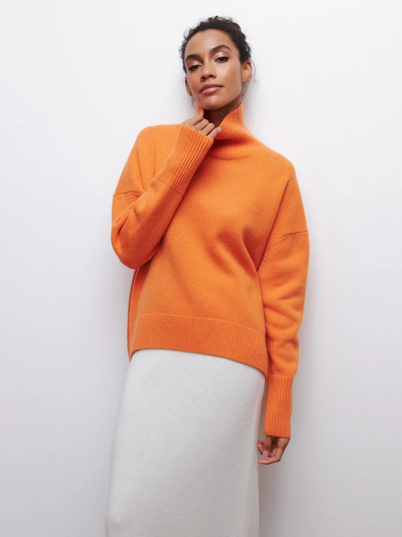 Persora™ | Relaxed Turtleneck Knit Sweater