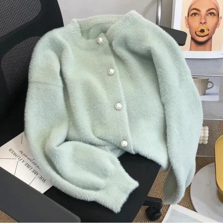 Ariana | Soft Faux Mink Knit Cardigan