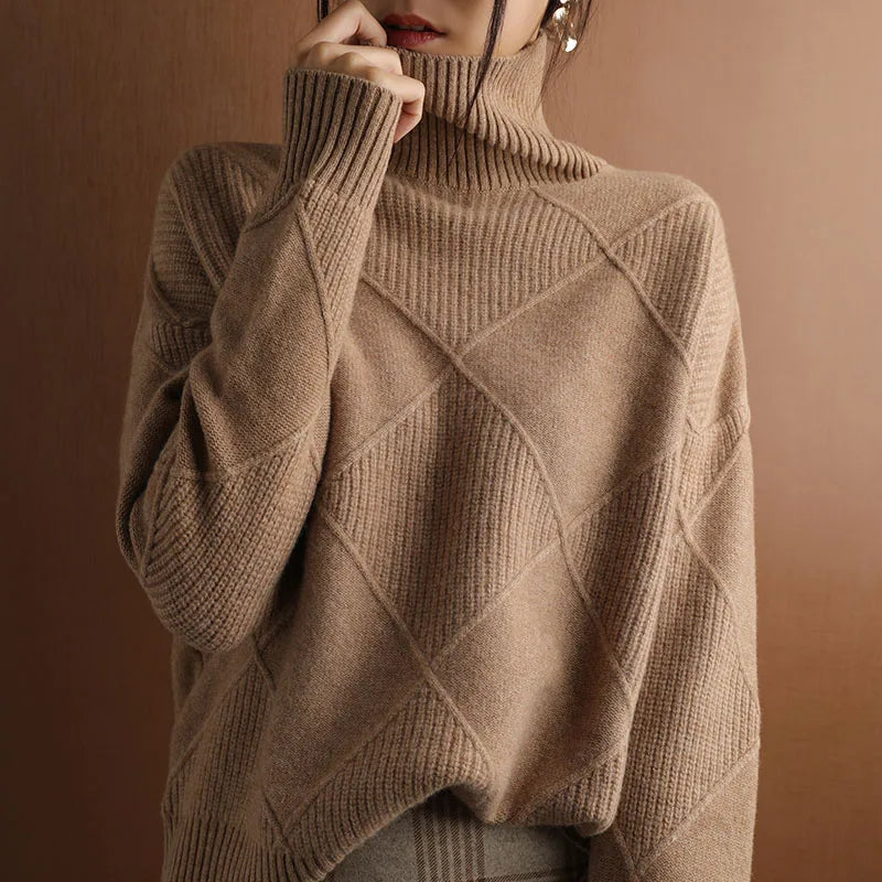 Persora™ | Textured Geometric Knit Sweater