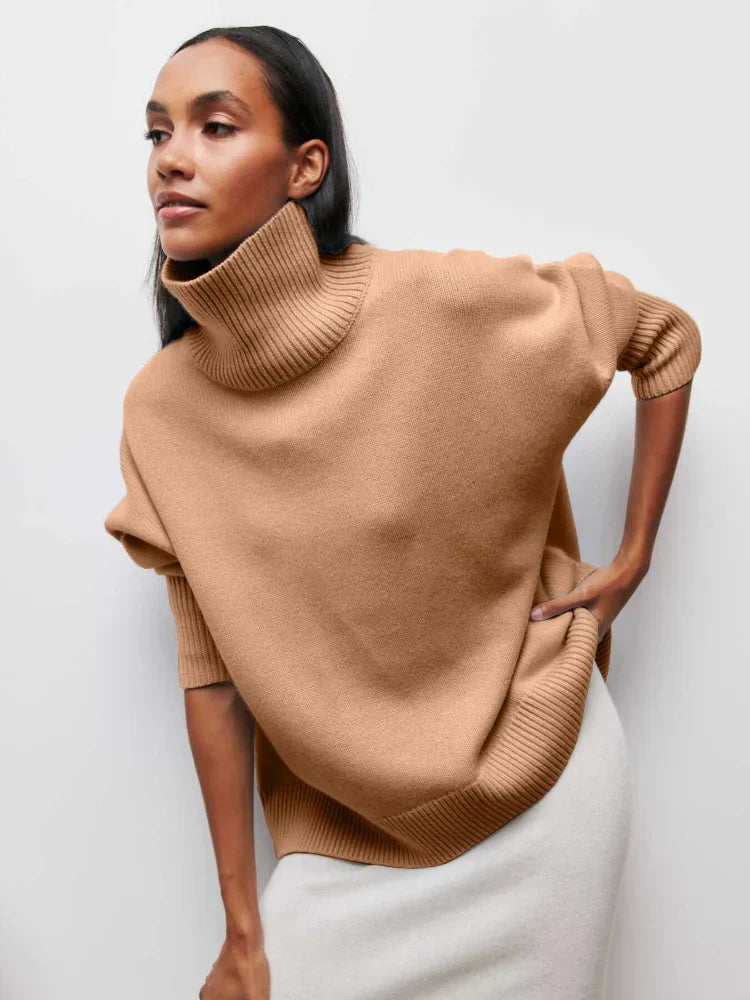Persora™ | Relaxed Turtleneck Knit Sweater