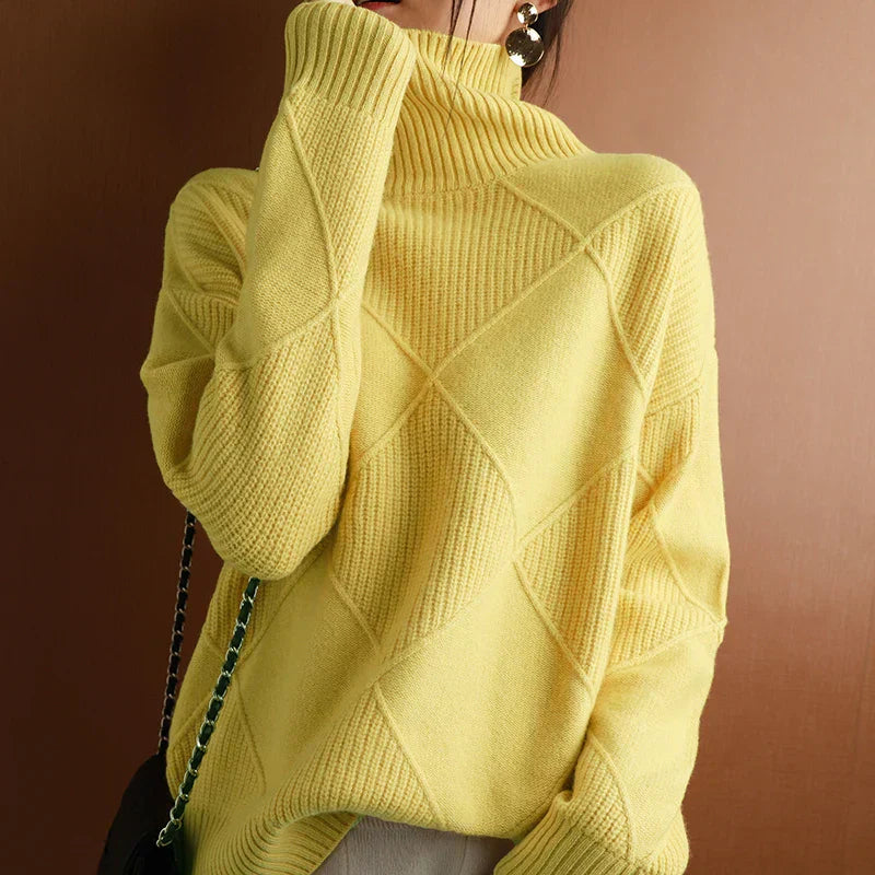 Persora™ | Textured Geometric Knit Sweater