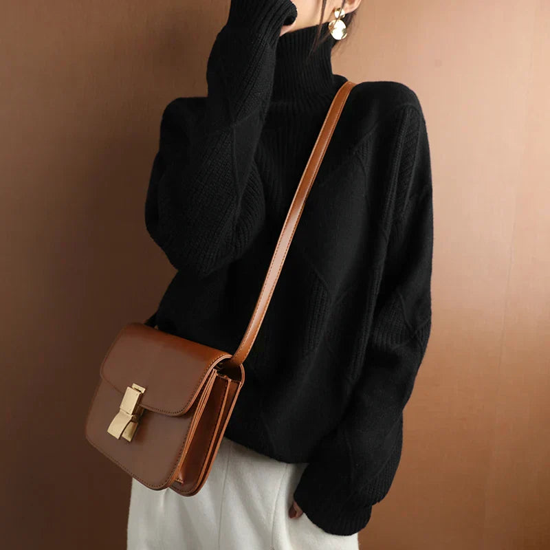 Persora™ | Textured Geometric Knit Sweater