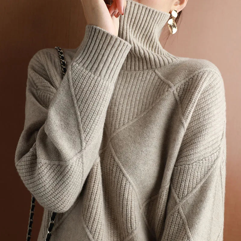 Persora™ | Textured Geometric Knit Sweater