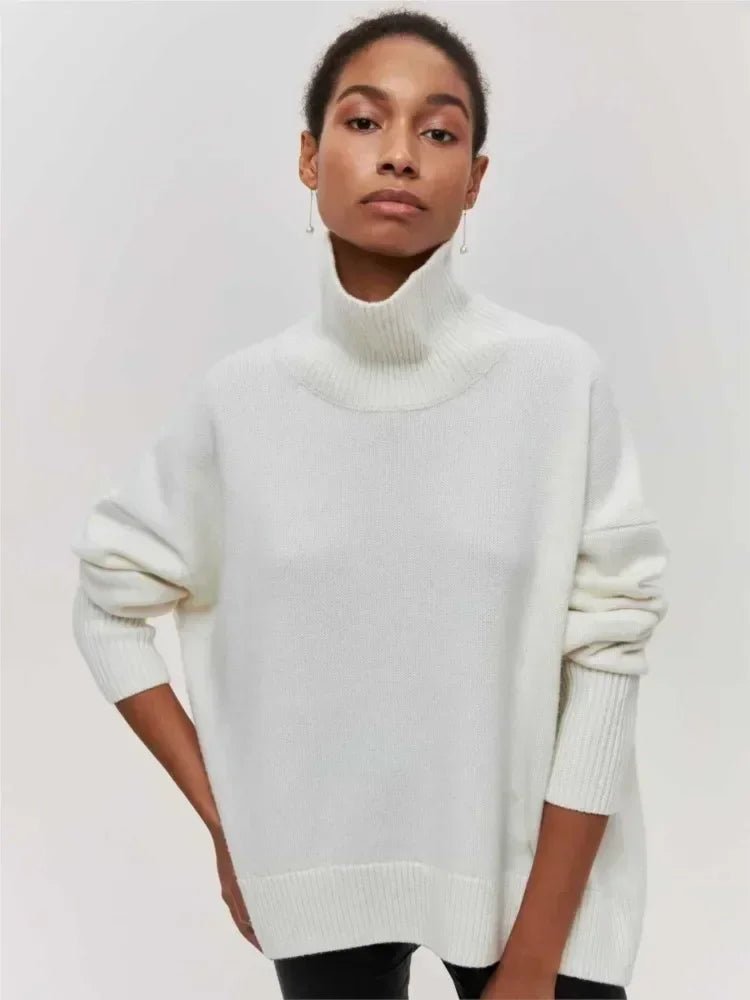 Persora™ | Relaxed Turtleneck Knit Sweater