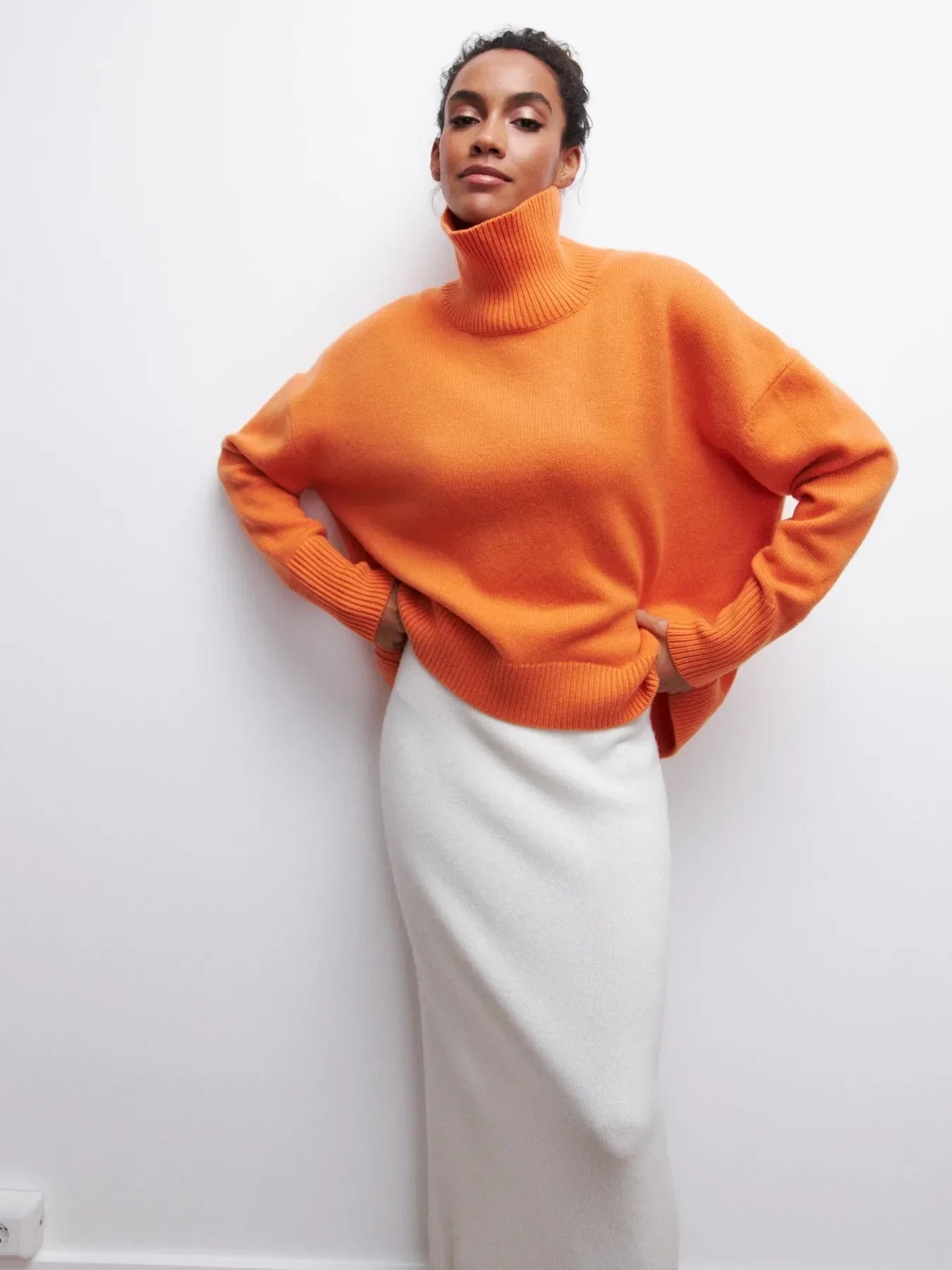 Persora™ | Relaxed Turtleneck Knit Sweater