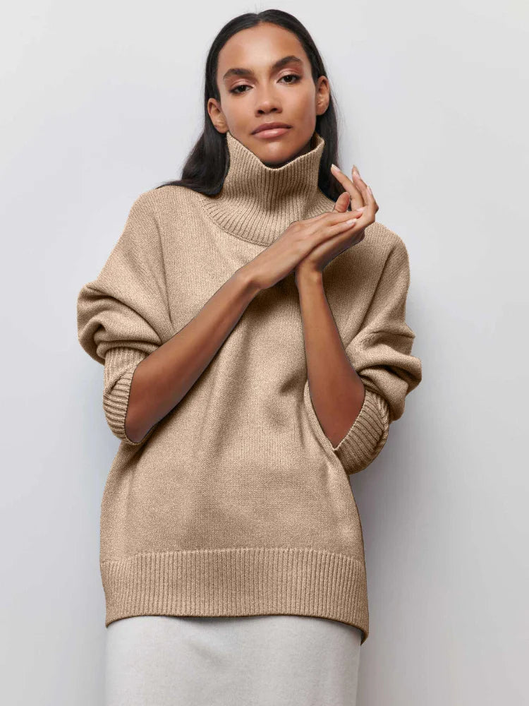 Persora™ | Relaxed Turtleneck Knit Sweater