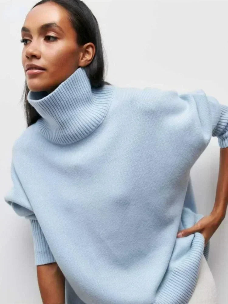 Persora™ | Relaxed Turtleneck Knit Sweater