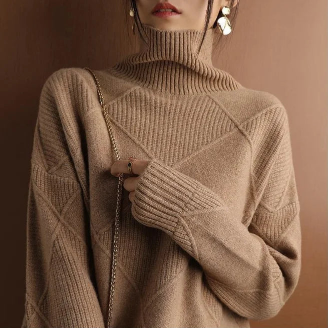 Persora™ | Textured Geometric Knit Sweater