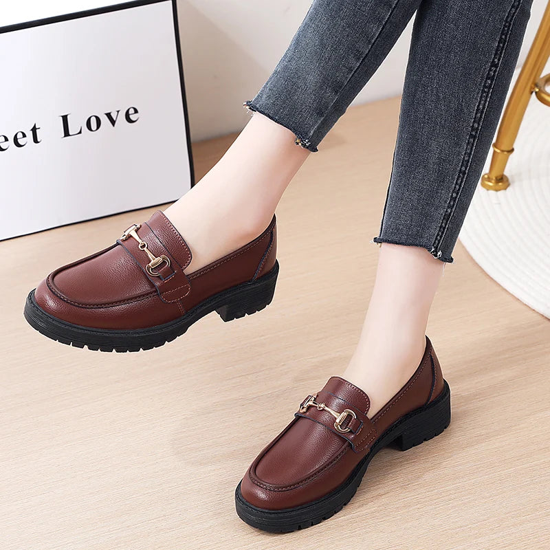 Clara | Comfortable faux leather loafers