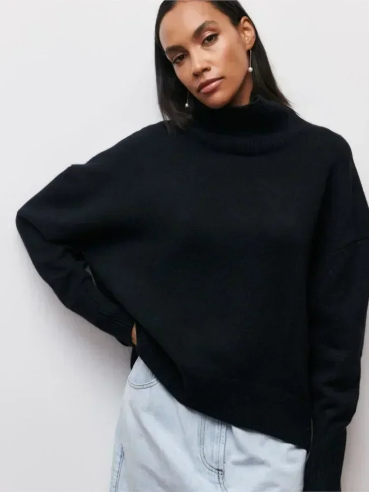 Persora™ | Relaxed Turtleneck Knit Sweater